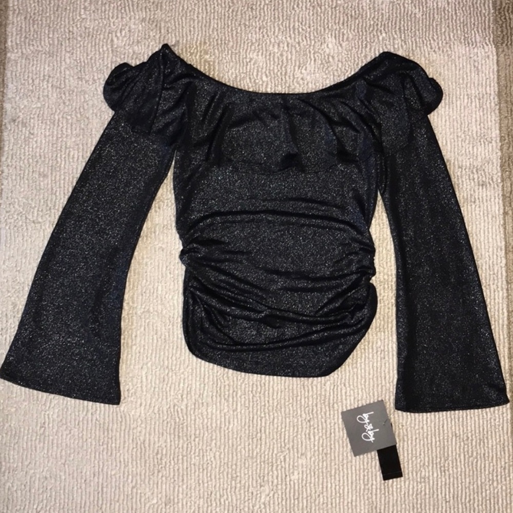 By & By Sexy Off-the-Shoulder Date Night Blouse Sm